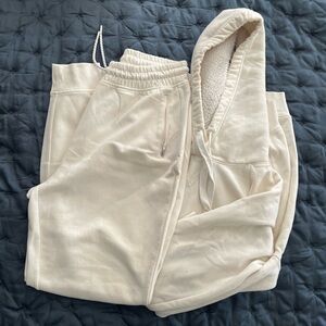 Old Navy Cream Sherpa-Lined Hoodie